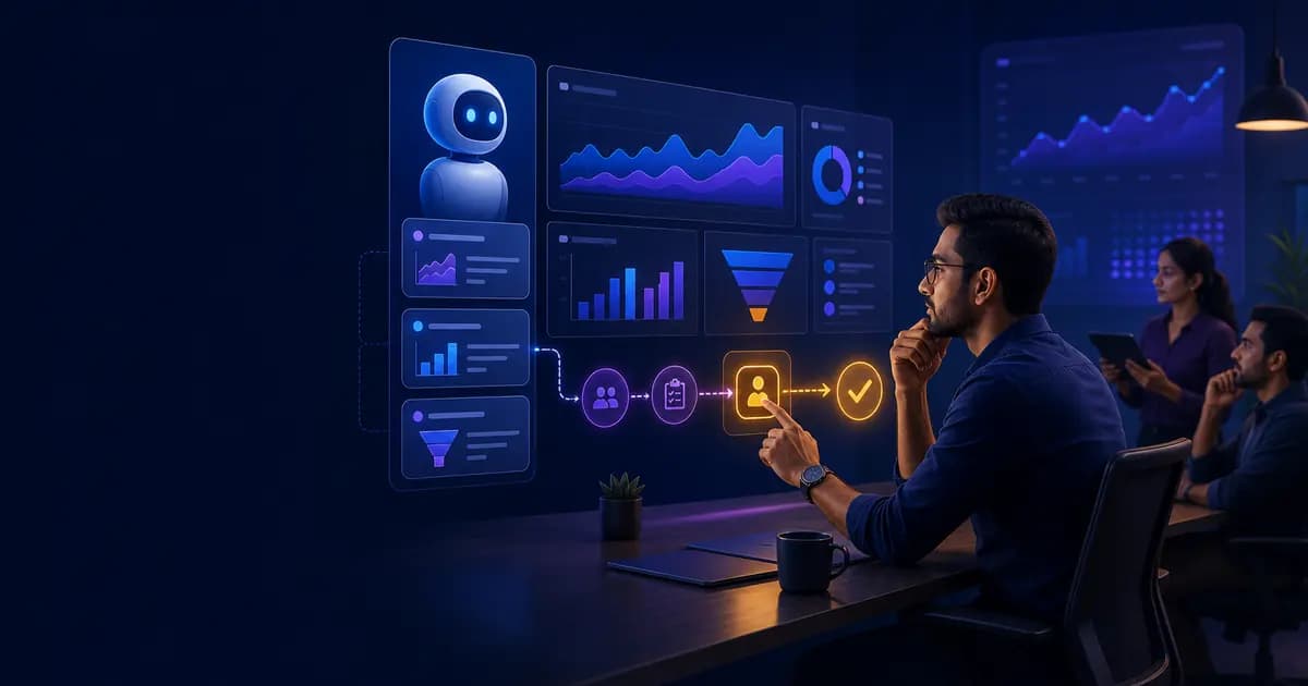 Indian growth team reviewing AI marketing insights before approving a campaign decision
